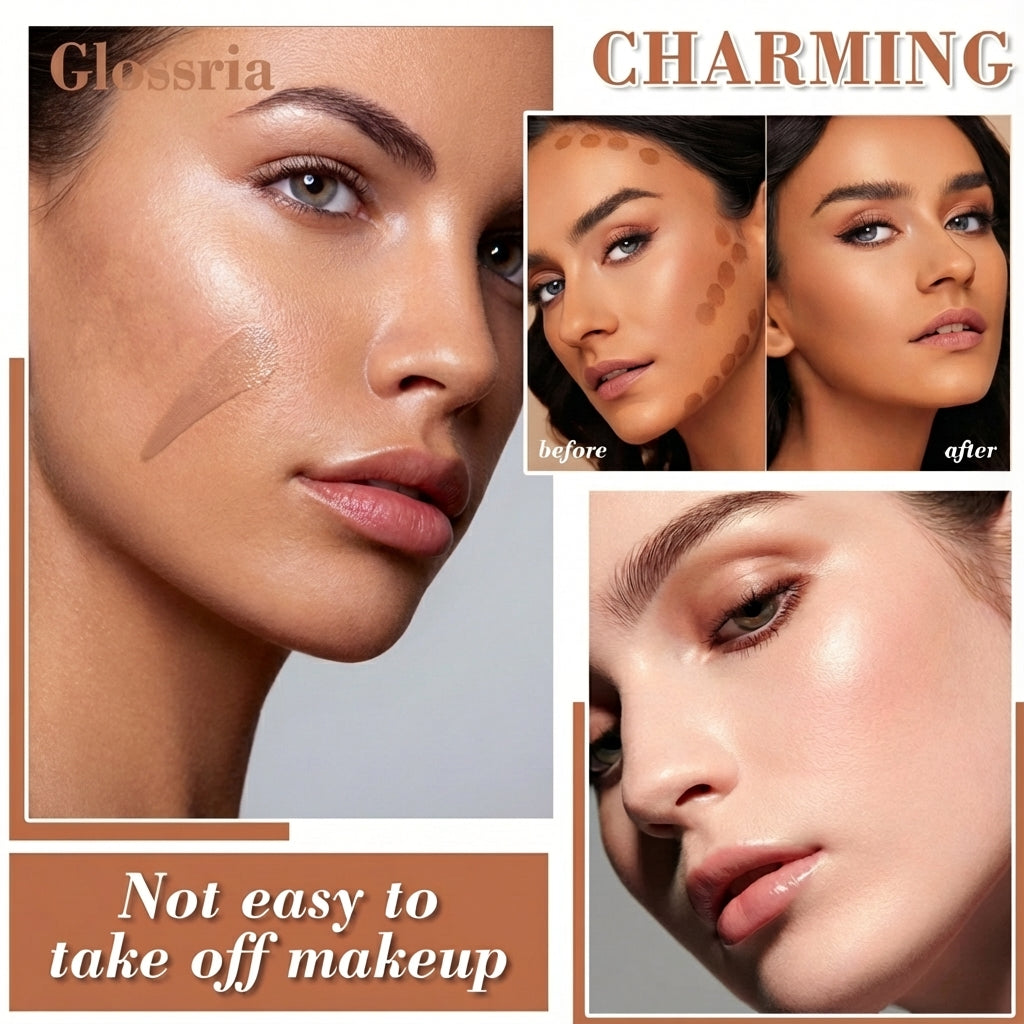 Glossria Double-Ended Concealer Stick – Soft-Matte, Natural Finish, Buildable Coverage