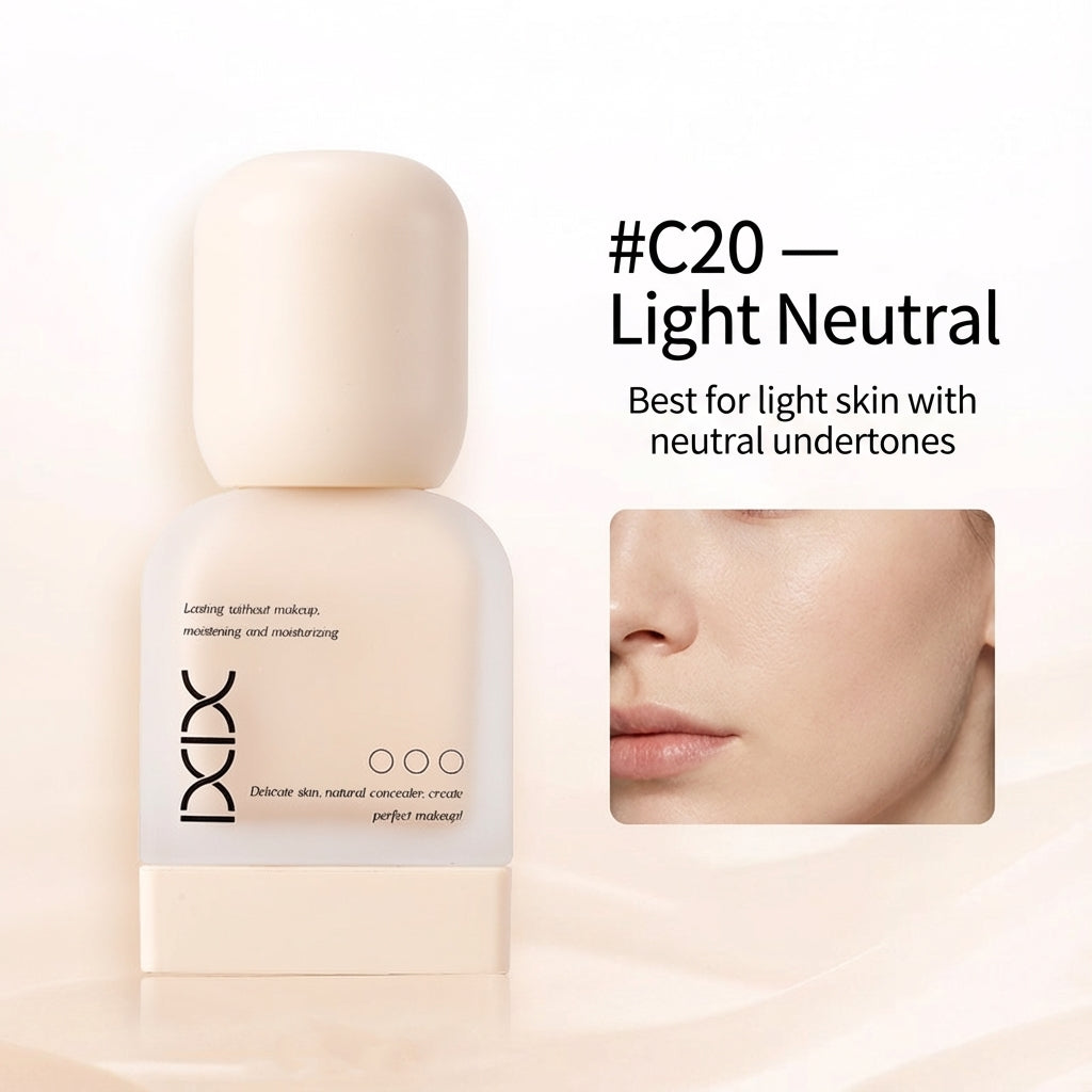 Soft-Matte Liquid Foundation – Lightweight, Natural Finish, Buildable Coverage