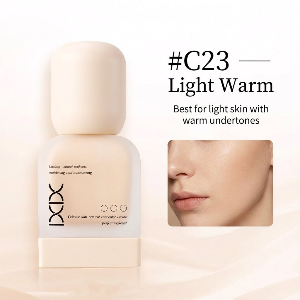 Soft-Matte Liquid Foundation – Lightweight, Natural Finish, Buildable Coverage